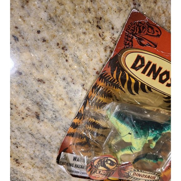 2~ Greenbrier International Vintage Dinosaur 3D Puzzles and Bag of Figures - Picture 4 of 7